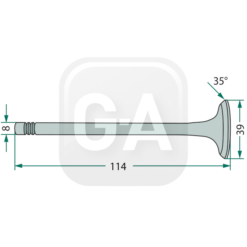 Soupape admission Massey Ferguson